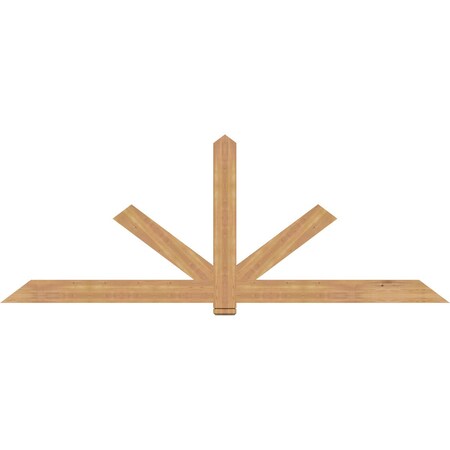 Ekena Millwork Kennewick Timber Gable Bracket, Western Red Cedar, 108"W x 40"H x 1 1/2"D x 5 1/2"F, 9/12 Pitch GBW108X40X0206KEN00SWR